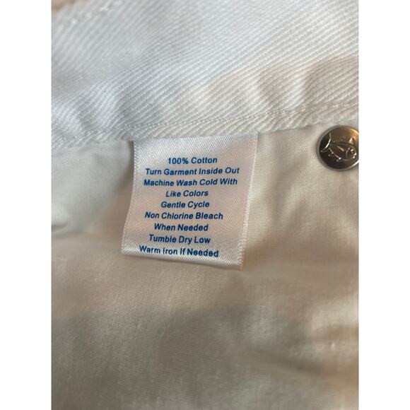 Southern Tide White Denim Mini Skirt Sz 28 - Picture 4 of 5